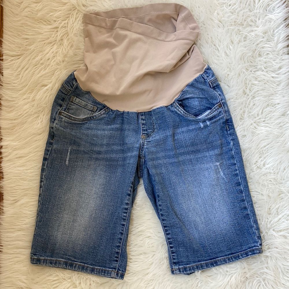 Oh Baby by Motherhood Denim Jean Shorts Size S